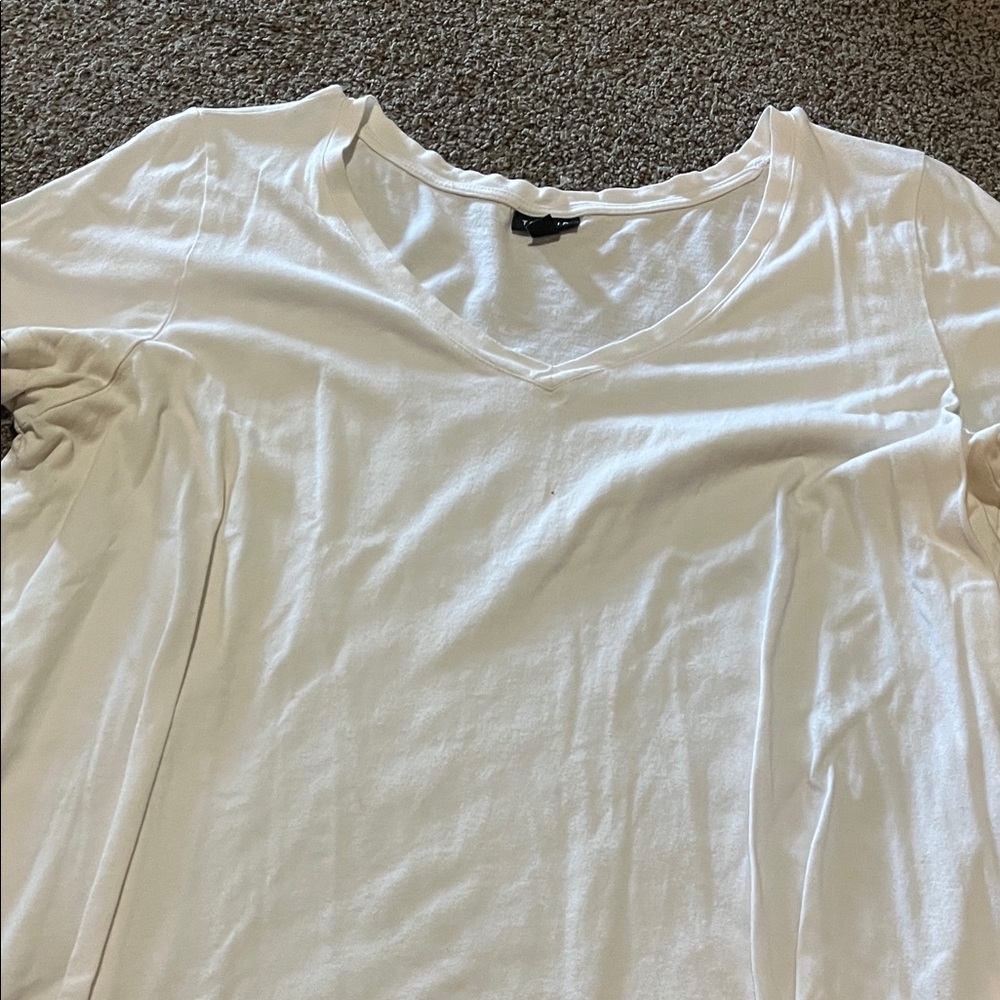 Torrid Cream V-Neck Tee